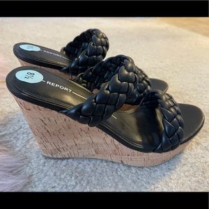 Braided Slip On Wedges
